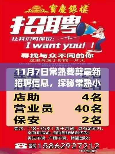 探秘常熟小巷深处的裁剪招聘宝藏，最新招聘信息一网打尽，职场风采尽在11月7日
