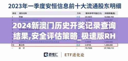 2024新澳门历史开奖记录查询结果,安全评估策略_极速版RHX574.63