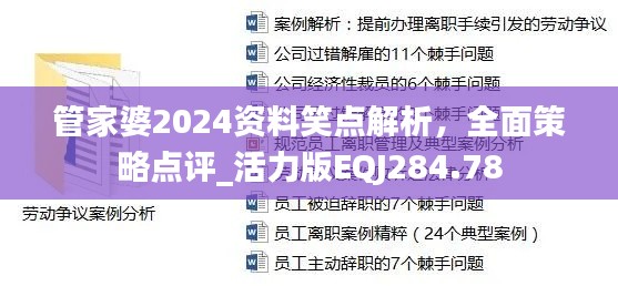 管家婆2024资料笑点解析,全面策略点评_活力版EQJ284.78