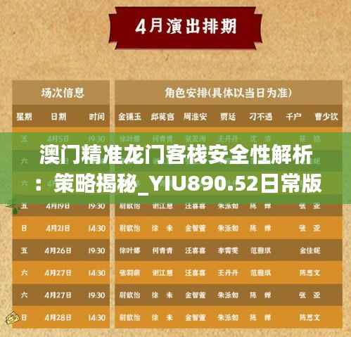 澳门精准龙门客栈安全性解析:策略揭秘_YIU890.52日常版
