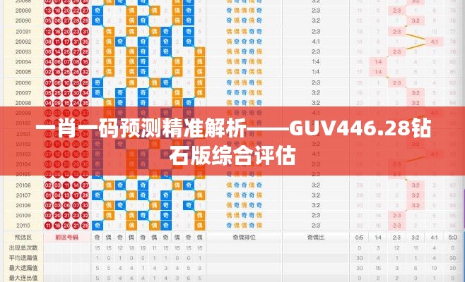 一肖一码预测精准解析——GUV446.28钻石版综合评估