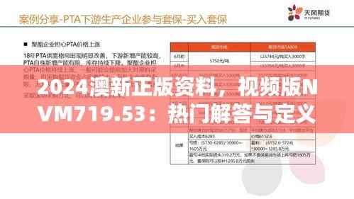 2024澳新正版资料,视频版NVM719.53:热门解答与定义更新