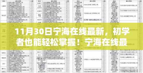 宁海在线最新任务完成步骤详解（初学者版，11月更新版指南）