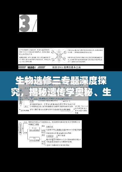 生物选修三专题深度探究，揭秘遗传学奥秘、生物技术与应用领域探索